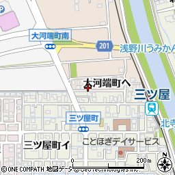 石川県金沢市大河端町ヘ143-3周辺の地図