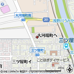 石川県金沢市大河端町ヘ143-2周辺の地図