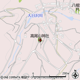 高尾山神社周辺の地図