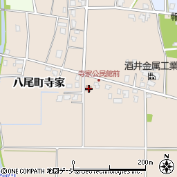 富山県富山市八尾町寺家84周辺の地図