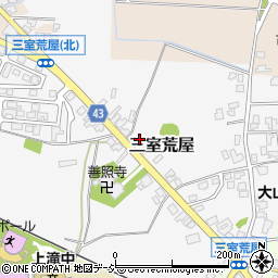 富山県富山市三室荒屋周辺の地図