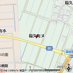 石川県金沢市福久町ヌ周辺の地図