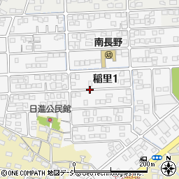 長野県長野市稲里周辺の地図