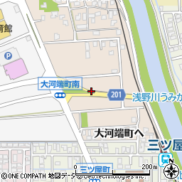 石川県金沢市大河端町東周辺の地図
