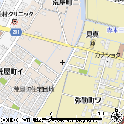 石川県金沢市荒屋町周辺の地図