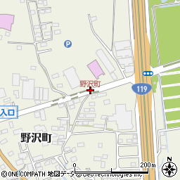 野沢町周辺の地図