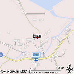 栃木県市貝町（芳賀郡）塩田周辺の地図