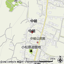長野県長野市篠ノ井小松原中組周辺の地図