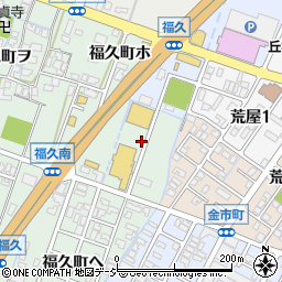 石川県金沢市福久町ホ周辺の地図