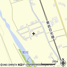 栃木県鹿沼市板荷129周辺の地図