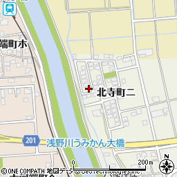 石川県金沢市北寺町ニ92周辺の地図