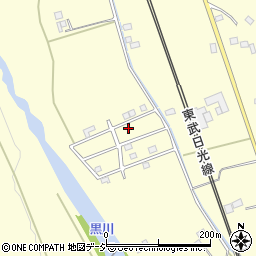 栃木県鹿沼市板荷138周辺の地図