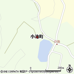 石川県金沢市小池町周辺の地図