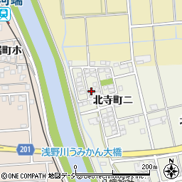 石川県金沢市北寺町ニ81周辺の地図