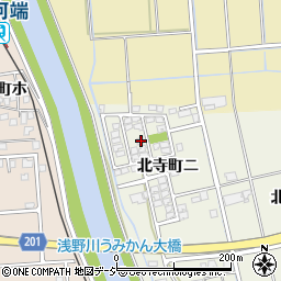 石川県金沢市北寺町ニ77周辺の地図