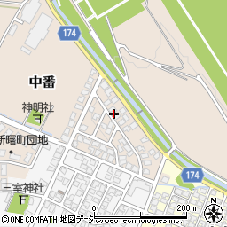 富山県富山市新栄町周辺の地図