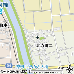 石川県金沢市北寺町ニ76周辺の地図