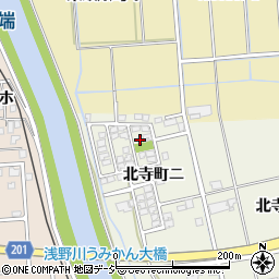 石川県金沢市北寺町ニ71周辺の地図