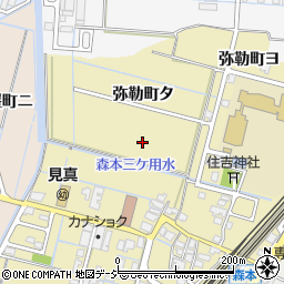 石川県金沢市弥勒町周辺の地図