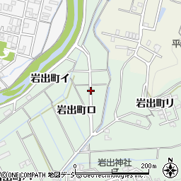 石川県金沢市岩出町周辺の地図