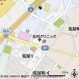 石川県金沢市荒屋周辺の地図
