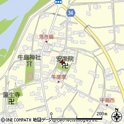 長野県長野市若穂牛島周辺の地図