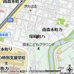 石川県金沢市塚崎町（ハ）周辺の地図