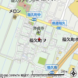 石川県金沢市福久町ヲ周辺の地図
