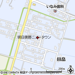 富山県富山市明日美野周辺の地図
