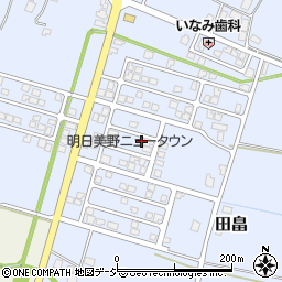 富山県富山市明日美野周辺の地図