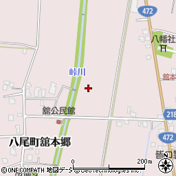 富山県富山市八尾町舘本郷周辺の地図