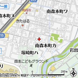 石川県金沢市南森本町カ周辺の地図