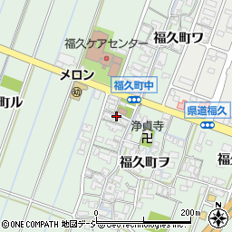 石川県金沢市福久町周辺の地図