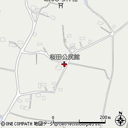 桜田公民館周辺の地図
