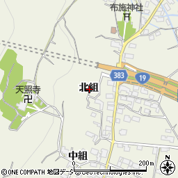 長野県長野市篠ノ井小松原北組周辺の地図