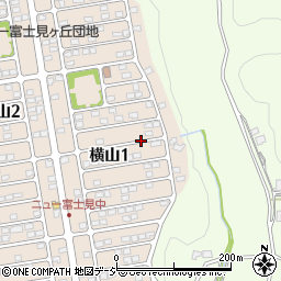 栃木県宇都宮市横山1丁目周辺の地図