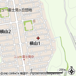 栃木県宇都宮市横山1丁目17周辺の地図