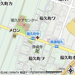石川県金沢市福久町ワ93周辺の地図