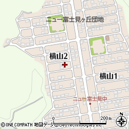 栃木県宇都宮市横山2丁目周辺の地図