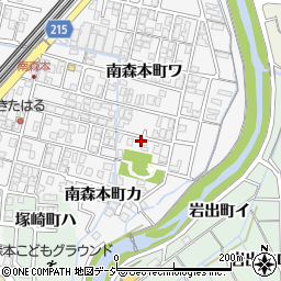 石川県金沢市南森本町ワ92周辺の地図
