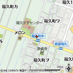 石川県金沢市福久町ワ34周辺の地図