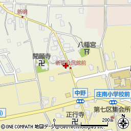 新明公民館周辺の地図