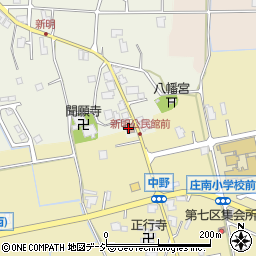 新明公民館周辺の地図