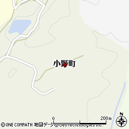 〒920-0168 石川県金沢市小野町の地図