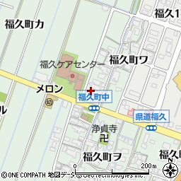 石川県金沢市福久町ワ39周辺の地図