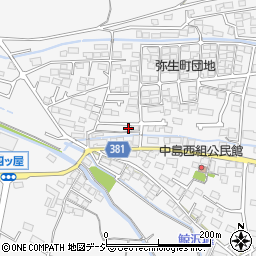 長野県長野市川中島町四ツ屋1191-8周辺の地図