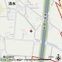 富山県小矢部市清水166周辺の地図