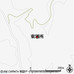 富山県砺波市東別所周辺の地図