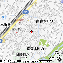 石川県金沢市南森本町ワ65周辺の地図