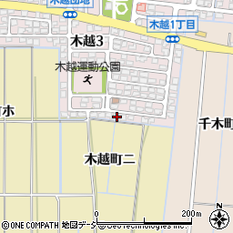 石川県金沢市木越3丁目19周辺の地図